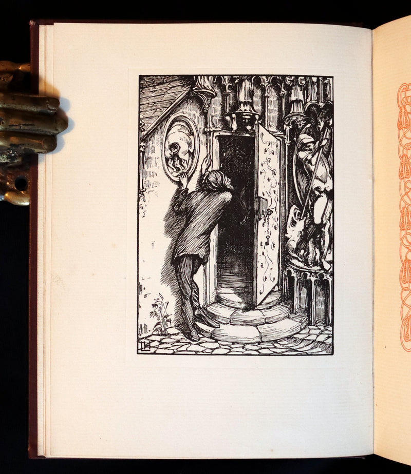 1896 Rare First Edition Book on Werewolves - THE WERE-WOLF by Clemence Housman. Illustrated.