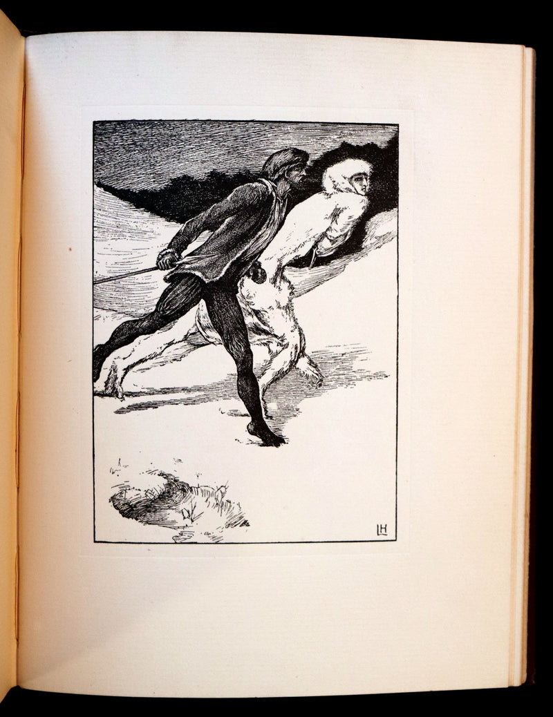 1896 Rare First Edition Book on Werewolves - THE WERE-WOLF by Clemence Housman. Illustrated.