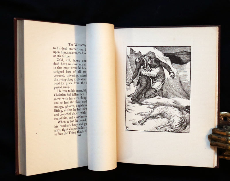 1896 Rare First Edition Book on Werewolves - THE WERE-WOLF by Clemence Housman. Illustrated.