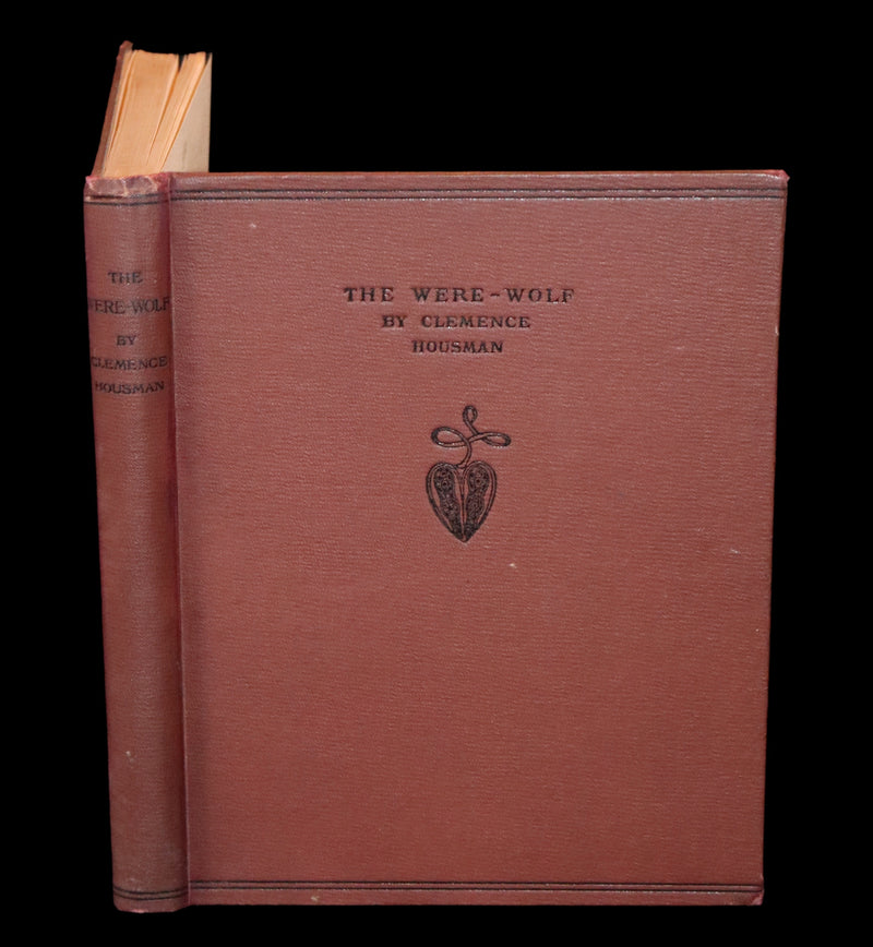 1896 Rare First Edition Book on Werewolves - THE WERE-WOLF by Clemence Housman. Illustrated.