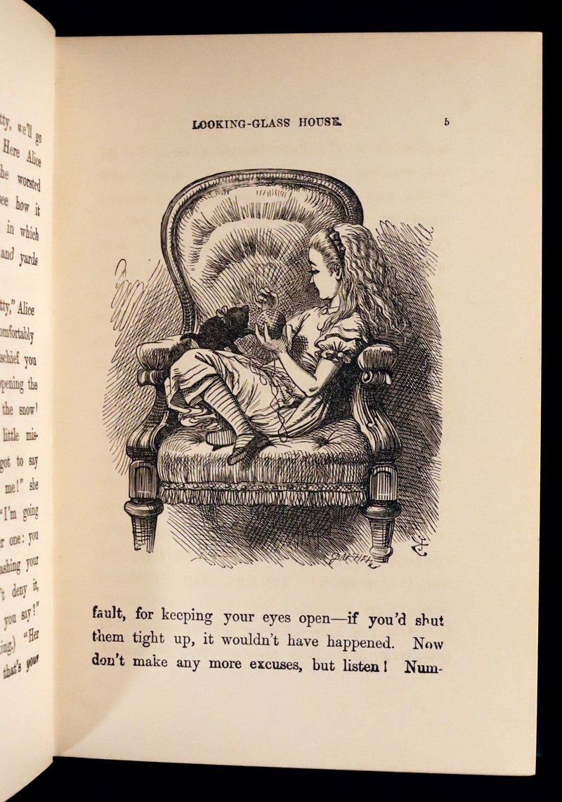 1895 Rare Book - Through the Looking-Glass, and What Alice Found There by Lewis Carroll.