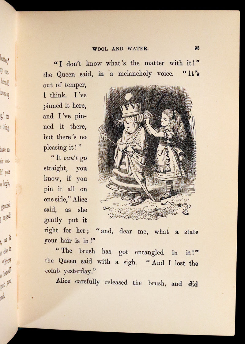 1895 Rare Book - Through the Looking-Glass, and What Alice Found There by Lewis Carroll.