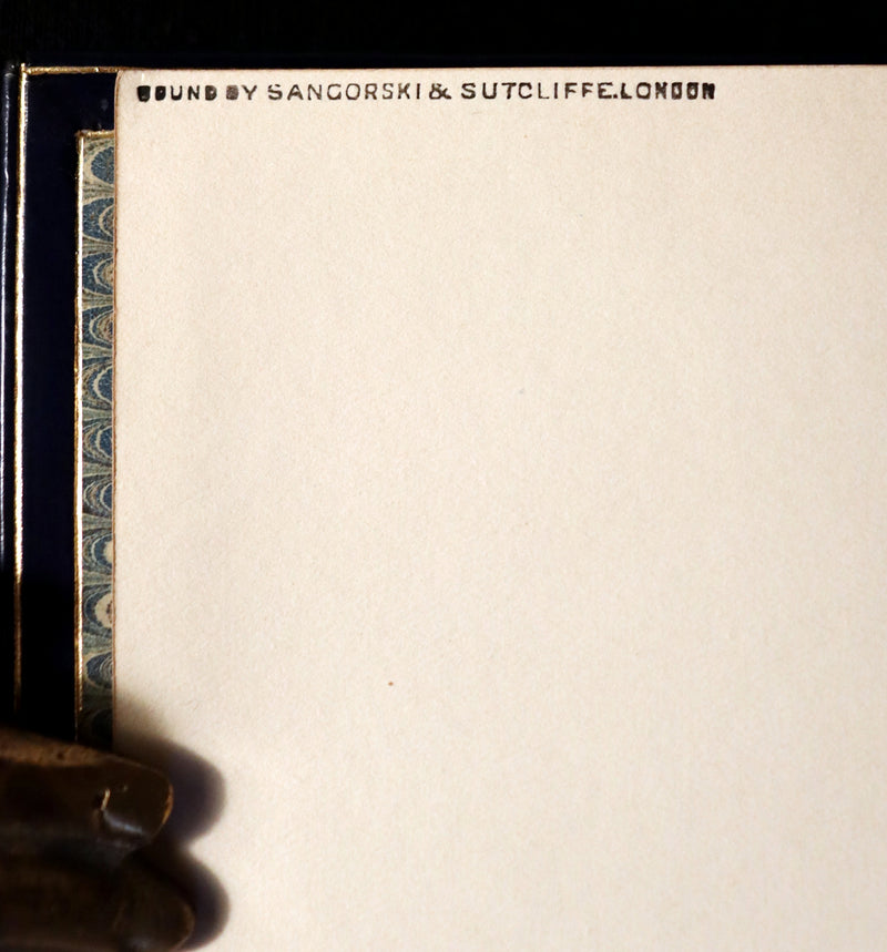 1853 Scarce Fine Book - The Poetical Works of EDGAR ALLAN POE bound by SANGORSKI & SUTCLIFFE.