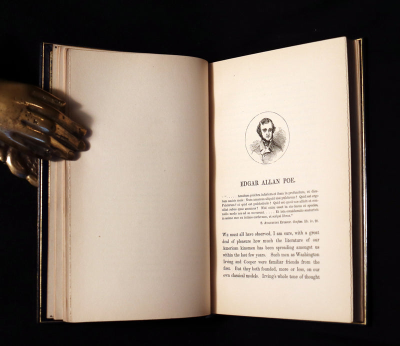 1853 Scarce Fine Book - The Poetical Works of EDGAR ALLAN POE bound by SANGORSKI & SUTCLIFFE.