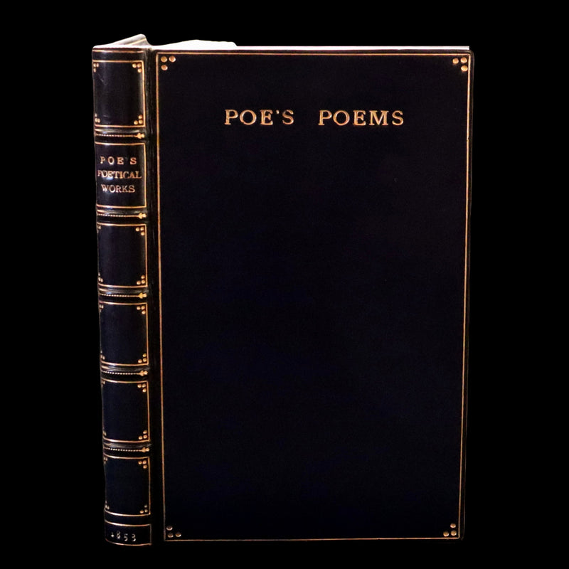 1853 Scarce Fine Book - The Poetical Works of EDGAR ALLAN POE bound by SANGORSKI & SUTCLIFFE.