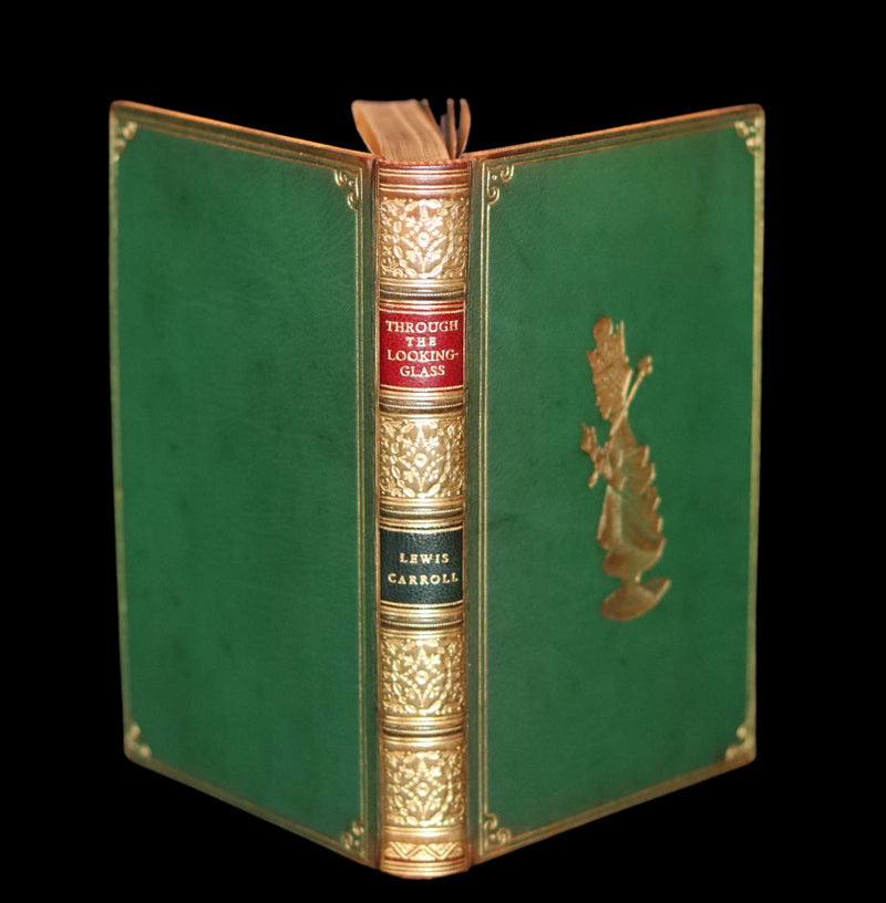 1931 "Miniature Edition" bound by RIVIERE - Through the Looking-Glass and What Alice Found There by Lewis Carroll.