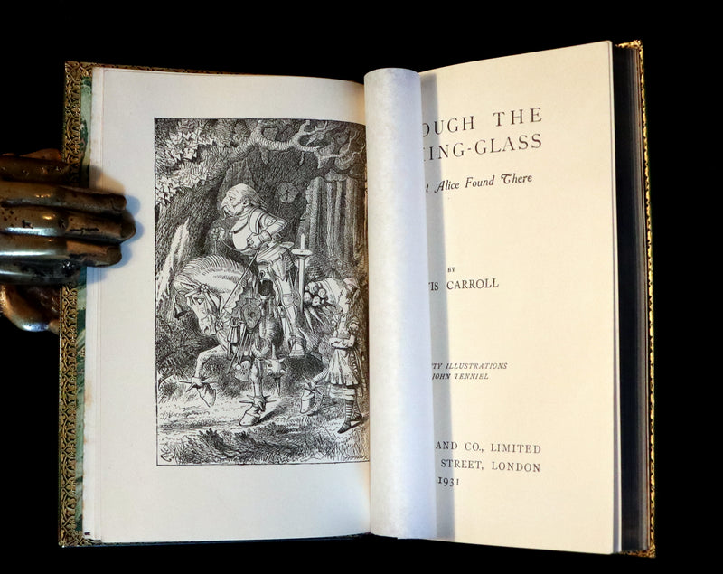 1931 "Miniature Edition" bound by RIVIERE - Through the Looking-Glass and What Alice Found There by Lewis Carroll.