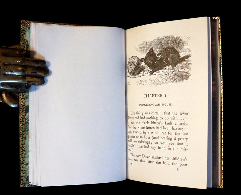 1931 "Miniature Edition" bound by RIVIERE - Through the Looking-Glass and What Alice Found There by Lewis Carroll.