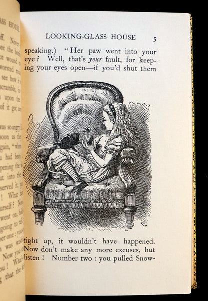 1931 "Miniature Edition" bound by RIVIERE - Through the Looking-Glass and What Alice Found There by Lewis Carroll.