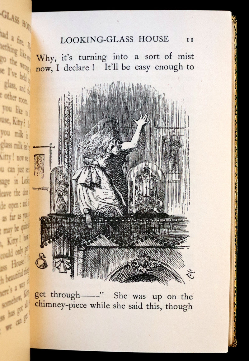 1931 "Miniature Edition" bound by RIVIERE - Through the Looking-Glass and What Alice Found There by Lewis Carroll.