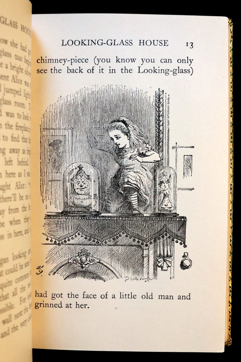 1931 "Miniature Edition" bound by RIVIERE - Through the Looking-Glass and What Alice Found There by Lewis Carroll.