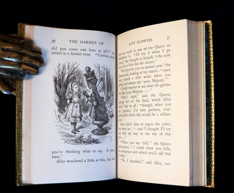 1931 "Miniature Edition" bound by RIVIERE - Through the Looking-Glass and What Alice Found There by Lewis Carroll.
