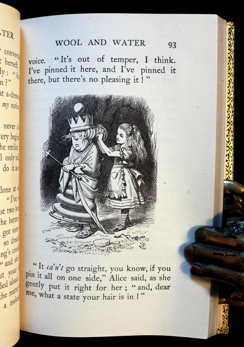 1931 "Miniature Edition" bound by RIVIERE - Through the Looking-Glass and What Alice Found There by Lewis Carroll.