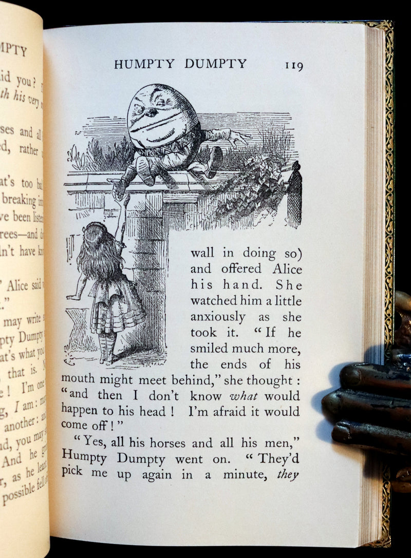1931 "Miniature Edition" bound by RIVIERE - Through the Looking-Glass and What Alice Found There by Lewis Carroll.
