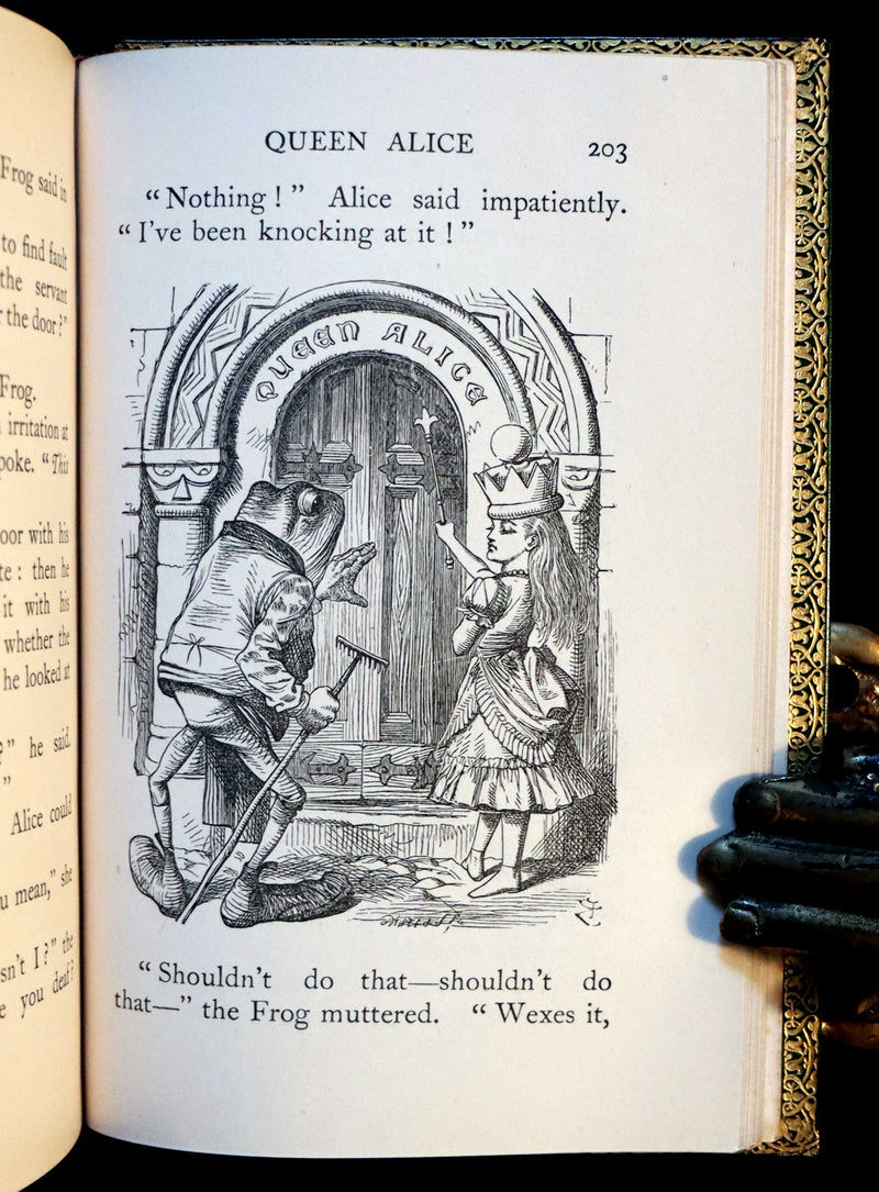 1931 "Miniature Edition" bound by RIVIERE - Through the Looking-Glass and What Alice Found There by Lewis Carroll.