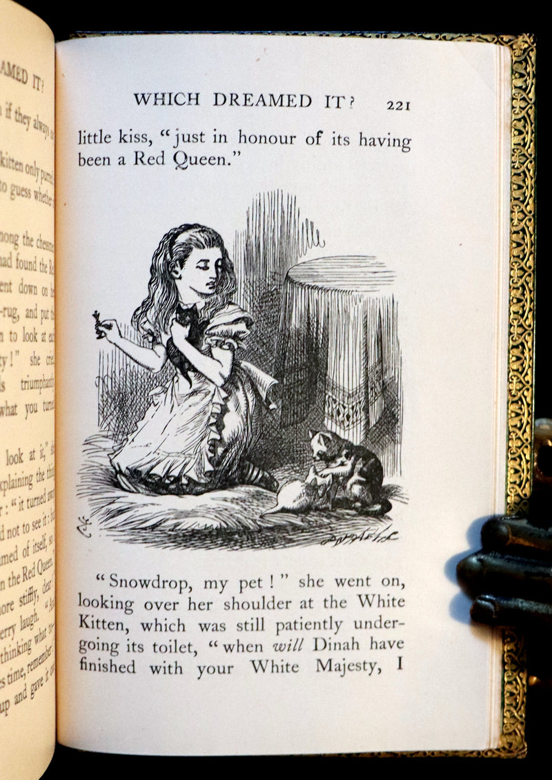 1931 "Miniature Edition" bound by RIVIERE - Through the Looking-Glass and What Alice Found There by Lewis Carroll.