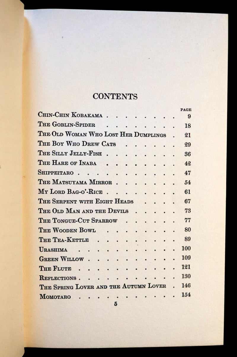 1918 Scarce Edition - Japanese Fairy Tales by Lafcadio Hearn. First Edition.