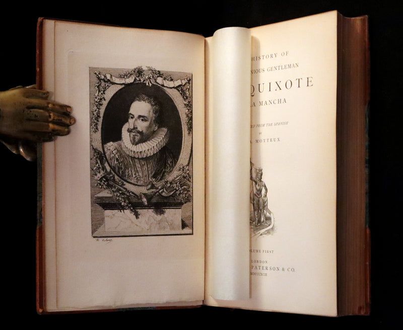 1892 Rare Book set ~ The History of the Ingenious Gentleman Don Quixote of La Mancha (4 vols).