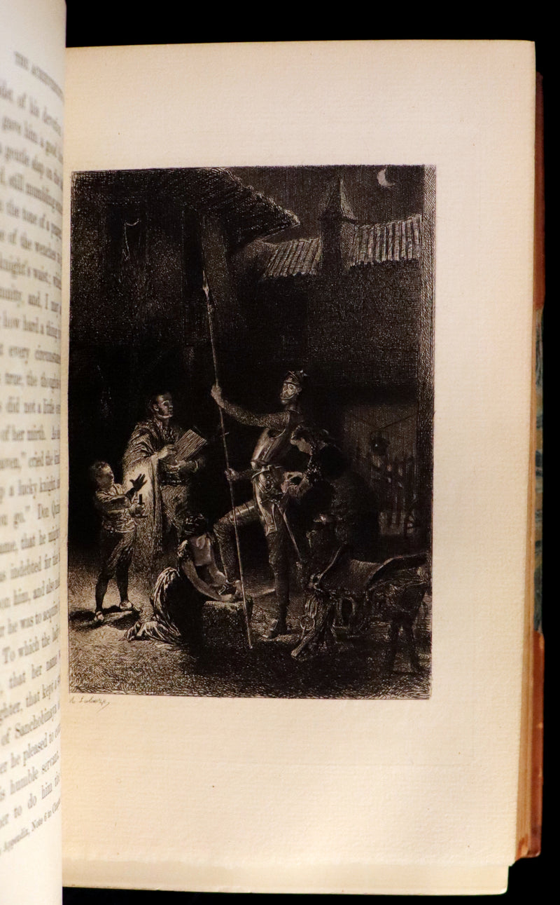1892 Rare Book set ~ The History of the Ingenious Gentleman Don Quixote of La Mancha (4 vols).