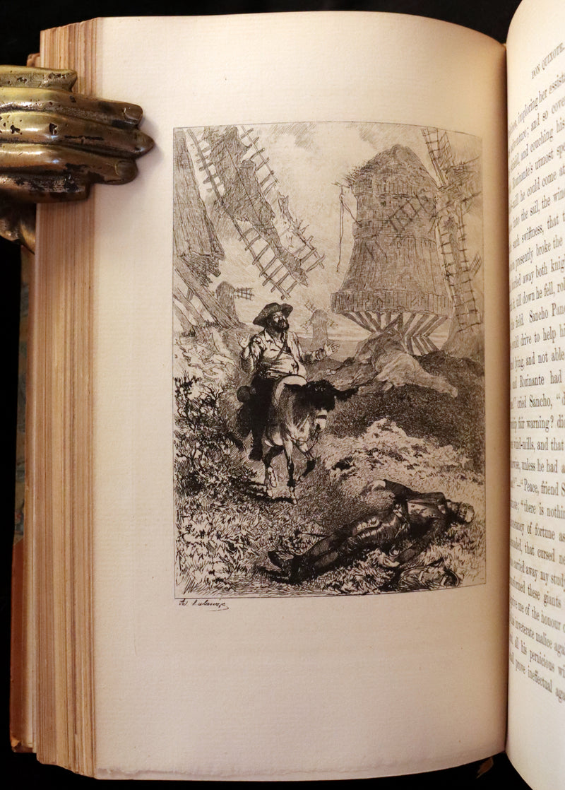 1892 Rare Book set ~ The History of the Ingenious Gentleman Don Quixote of La Mancha (4 vols).