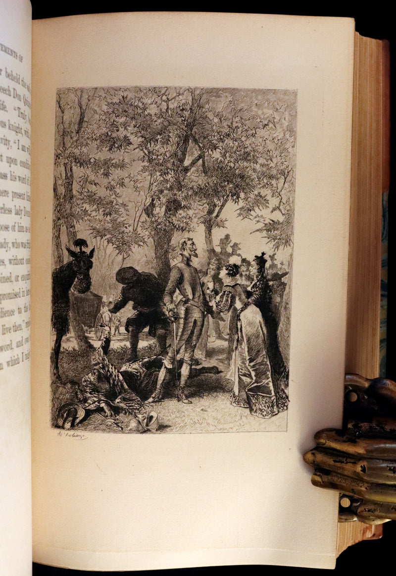 1892 Rare Book set ~ The History of the Ingenious Gentleman Don Quixote of La Mancha (4 vols).