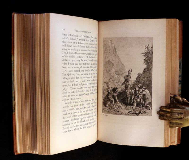 1892 Rare Book set ~ The History of the Ingenious Gentleman Don Quixote of La Mancha (4 vols).