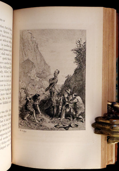 1892 Rare Book set ~ The History of the Ingenious Gentleman Don Quixote of La Mancha (4 vols).