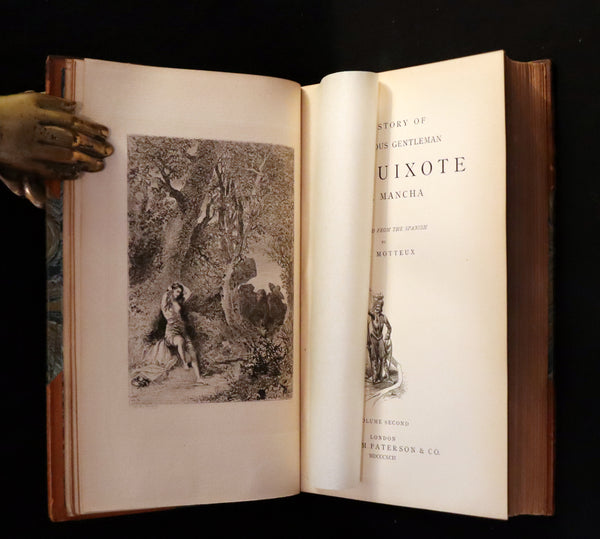 1892 Rare Book set ~ The History of the Ingenious Gentleman Don Quixote of La Mancha (4 vols).