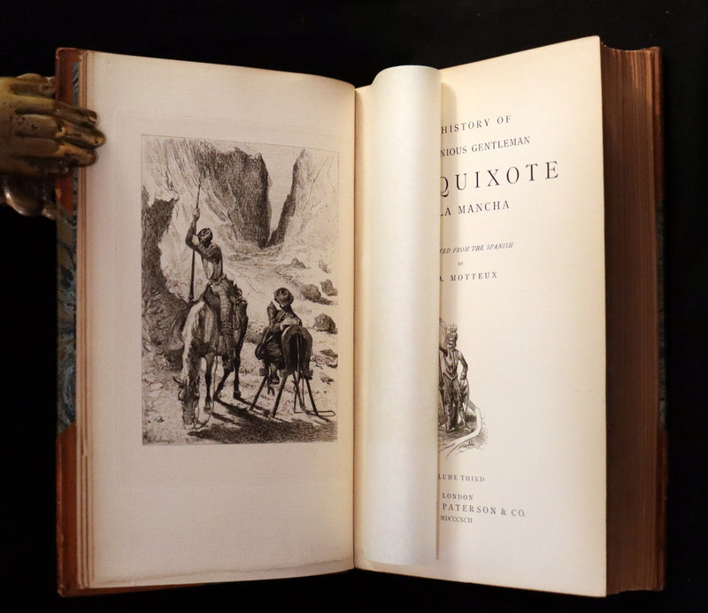 1892 Rare Book set ~ The History of the Ingenious Gentleman Don Quixote of La Mancha (4 vols).