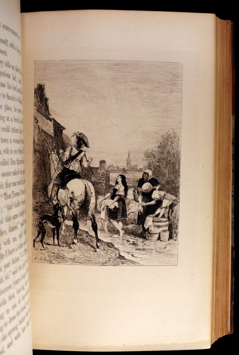 1892 Rare Book set ~ The History of the Ingenious Gentleman Don Quixote of La Mancha (4 vols).