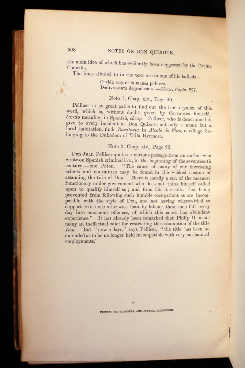1892 Rare Book set ~ The History of the Ingenious Gentleman Don Quixote of La Mancha (4 vols).