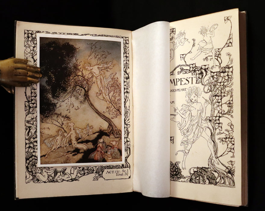 1926 Rare First Edition - THE TEMPEST by Shakespeare illustrated by Arthur RACKHAM.