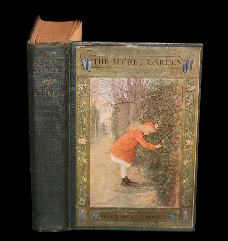 1911 Rare First Edition Book - The Secret Garden by F. H. Burnett Illustrated by Maria Louise Kirk.
