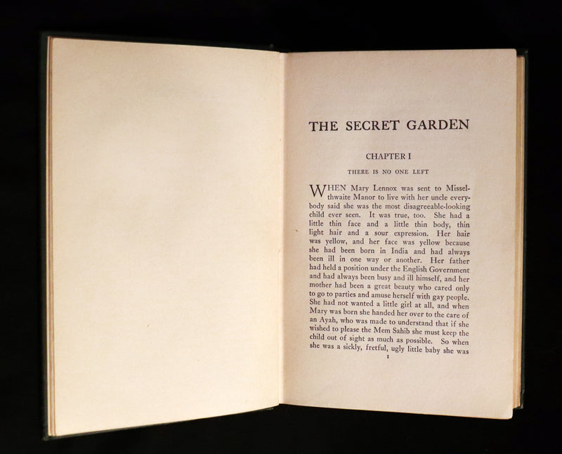 1911 Rare First Edition Book - The Secret Garden by F. H. Burnett Illustrated by Maria Louise Kirk.