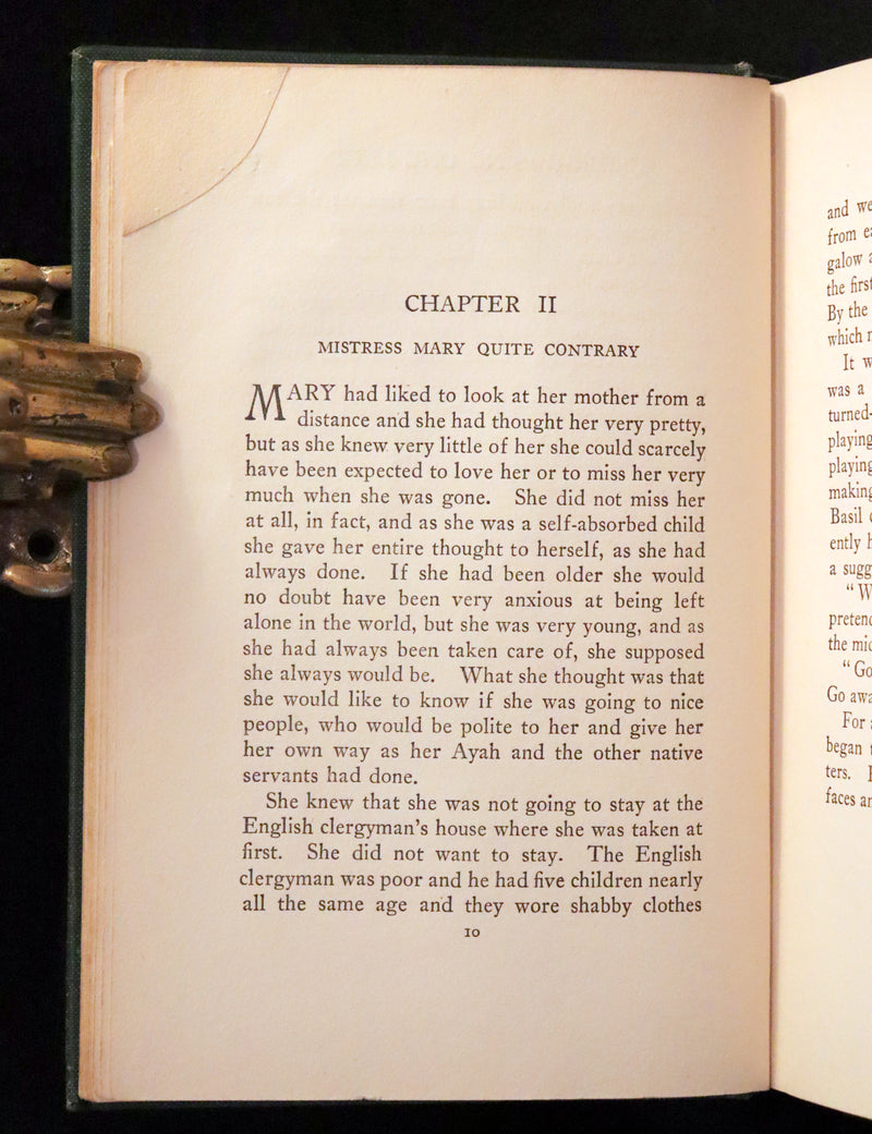 1911 Rare First Edition Book - The Secret Garden by F. H. Burnett Illustrated by Maria Louise Kirk.