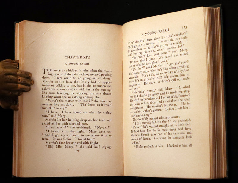 1911 Rare First Edition Book - The Secret Garden by F. H. Burnett Illustrated by Maria Louise Kirk.