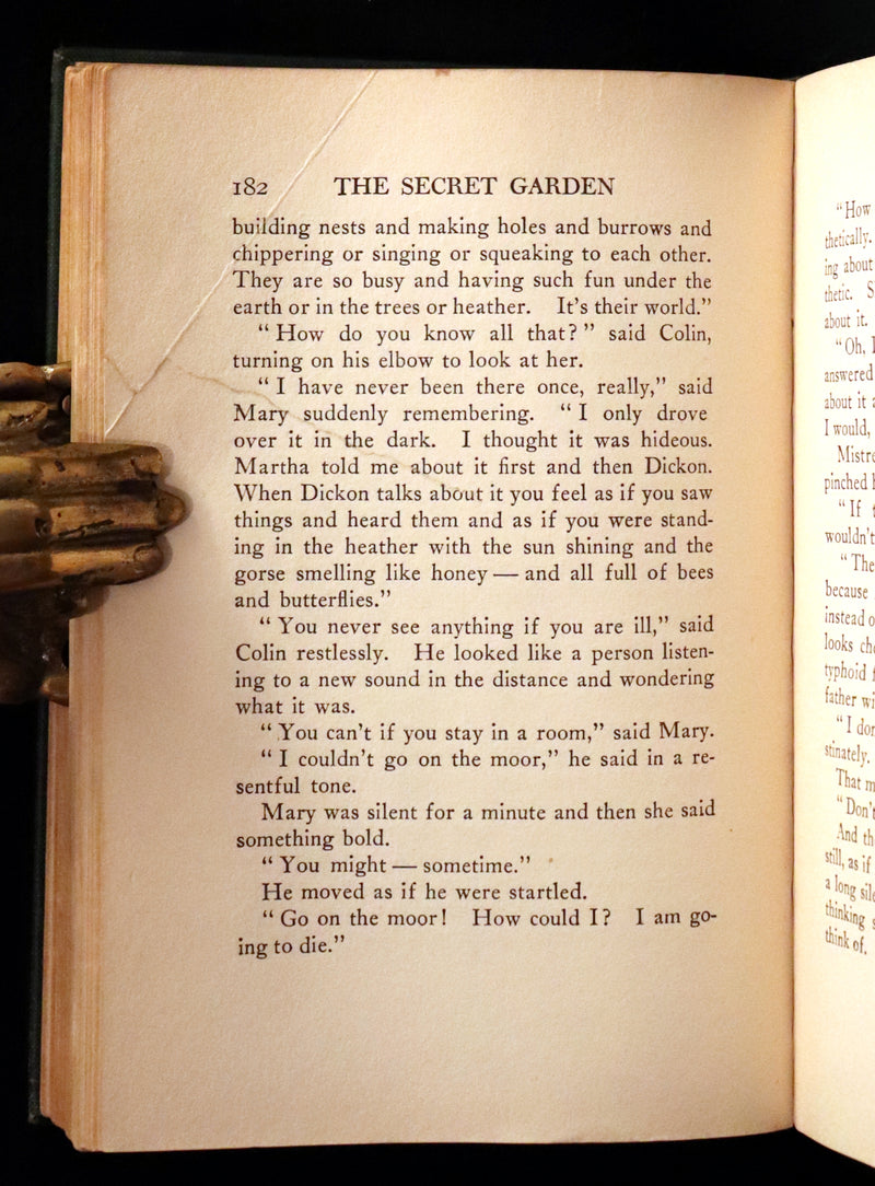1911 Rare First Edition Book - The Secret Garden by F. H. Burnett Illustrated by Maria Louise Kirk.
