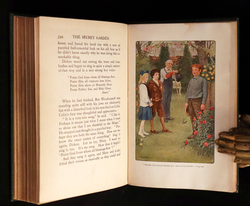 1911 Rare First Edition Book - The Secret Garden by F. H. Burnett Illustrated by Maria Louise Kirk.