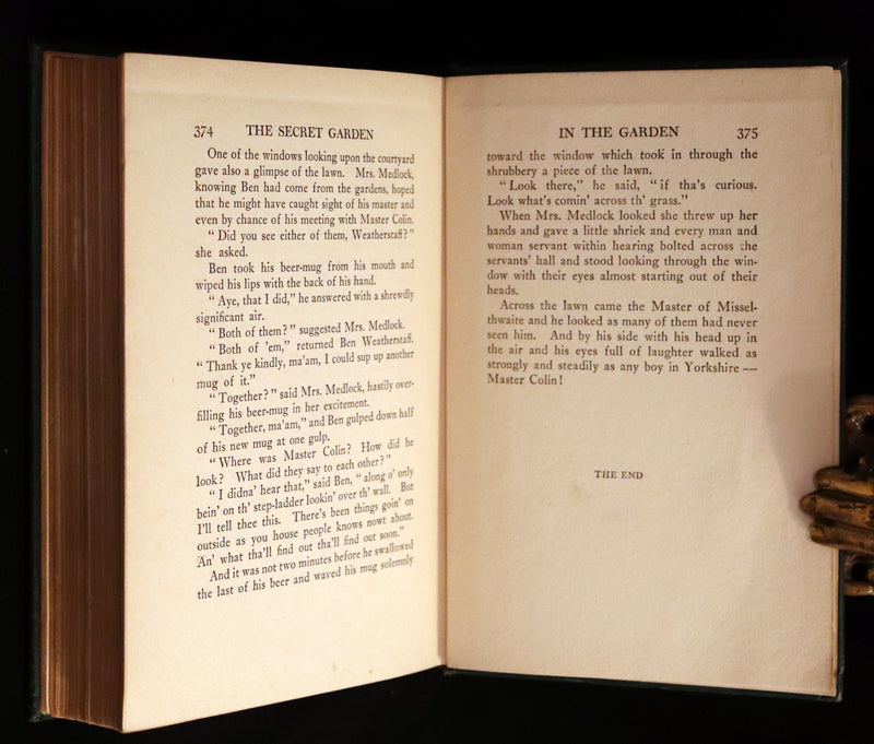 1911 Rare First Edition Book - The Secret Garden by F. H. Burnett Illustrated by Maria Louise Kirk.