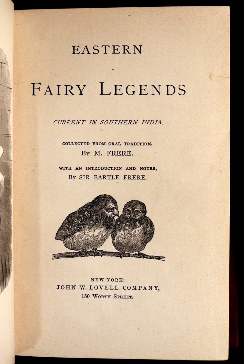 1870 Rare Book - Eastern Fairy Legends Current in Southern India by Mary Eliza Isabella Frere.