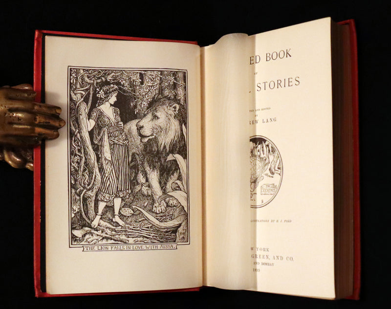 1899 Rare 1stED - The RED BOOK of ANIMAL STORIES by Andrew Lang Illustrated by H.J. Ford.