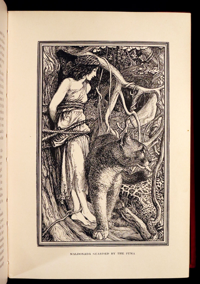 1899 Rare 1stED - The RED BOOK of ANIMAL STORIES by Andrew Lang Illustrated by H.J. Ford.