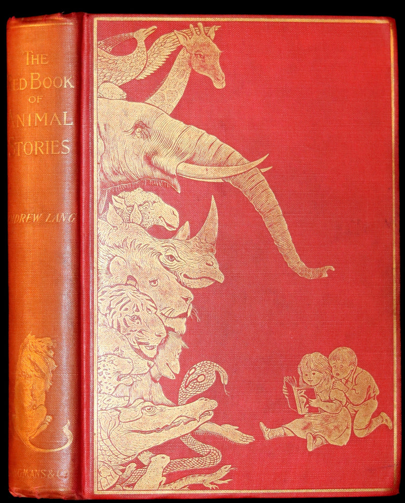 1899 Rare 1stED - The RED BOOK of ANIMAL STORIES by Andrew Lang Illustrated by H.J. Ford.