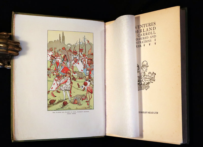 1930 Scarce Book - ALICE in Wonderland color illustrated by William Henry Walker.