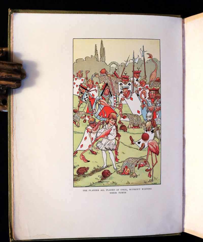 1930 Scarce Book - ALICE in Wonderland color illustrated by William Henry Walker.
