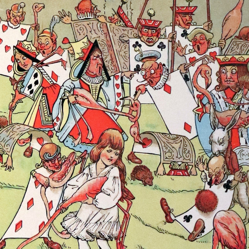 1930 Scarce Book - ALICE in Wonderland color illustrated by William Henry Walker.