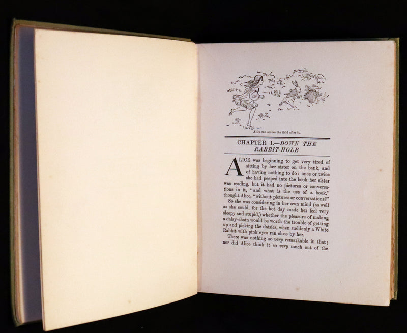 1930 Scarce Book - ALICE in Wonderland color illustrated by William Henry Walker.