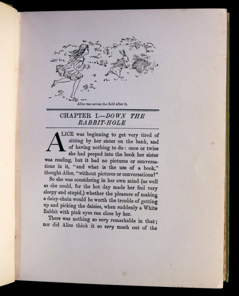1930 Scarce Book - ALICE in Wonderland color illustrated by William Henry Walker.
