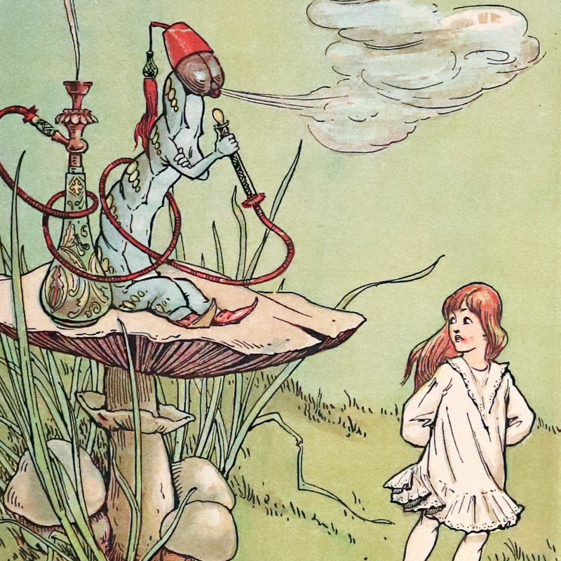1930 Scarce Book - ALICE in Wonderland color illustrated by William Henry Walker.