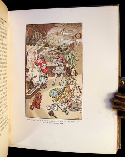 1930 Scarce Book - ALICE in Wonderland color illustrated by William Henry Walker.